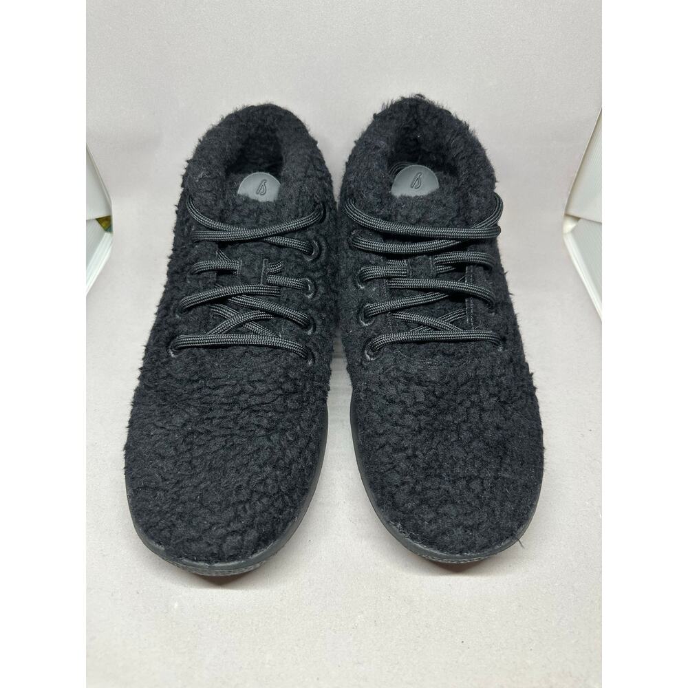Allbirds Wool Fluff Black Sherpa High Top Runners Shoes Womens 9 NWOT - Picture 2 of 11